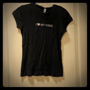 "I love my geek" shirt